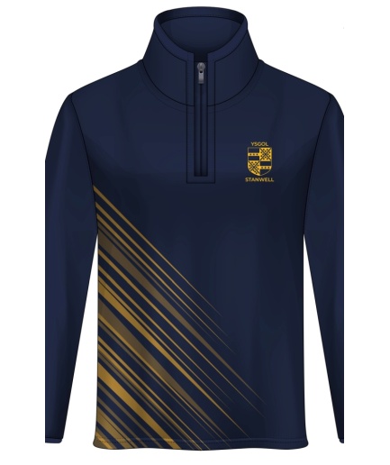 Stanwell Comprehensive School - NEW STANWELL UNISEX 14 ZIP TOP, Stanwell Comprehensive School