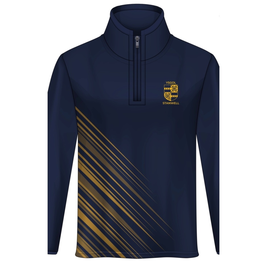 Stanwell Comprehensive School - NEW STANWELL UNISEX 14 ZIP TOP, Stanwell Comprehensive School