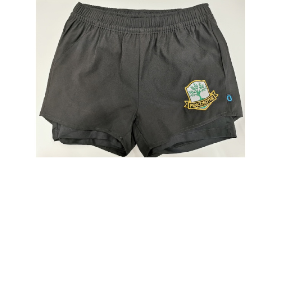 Pencoedtre High School - PENCOEDTRE GIRLS SPORTS SHORTS, Pencoedtre High School