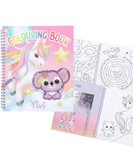 Ylvi Colouring Book With Unicorn And Sequins, TOP Model